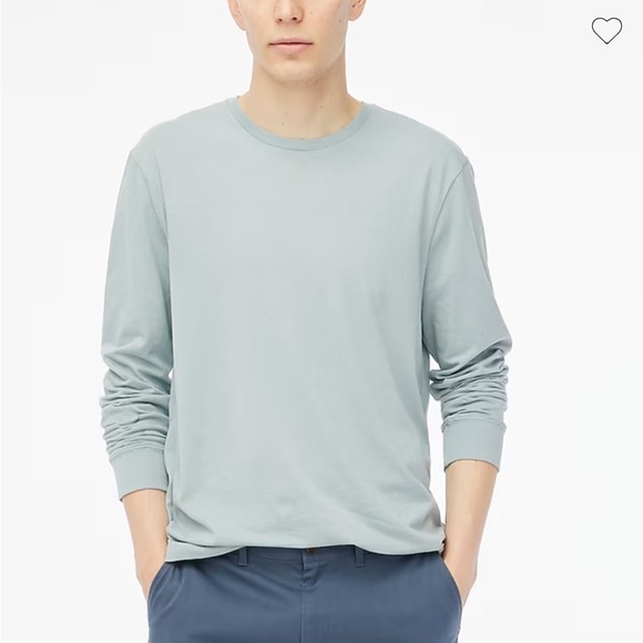 J crew slate blue Long-sleeve jersey tee - Picture 1 of 4